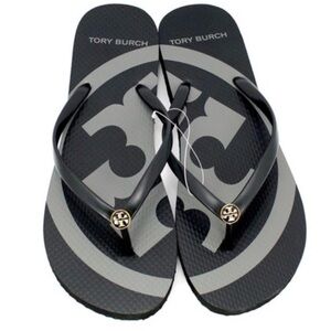 Tory Burch Emory Black Flip Flops. NWOT